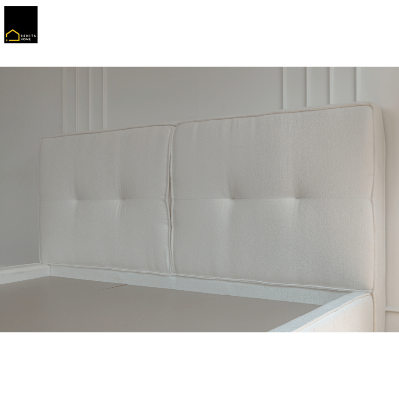 เตียงนอน 6 ฟุต RENITA HOME รุ่น Cleo สีครีม